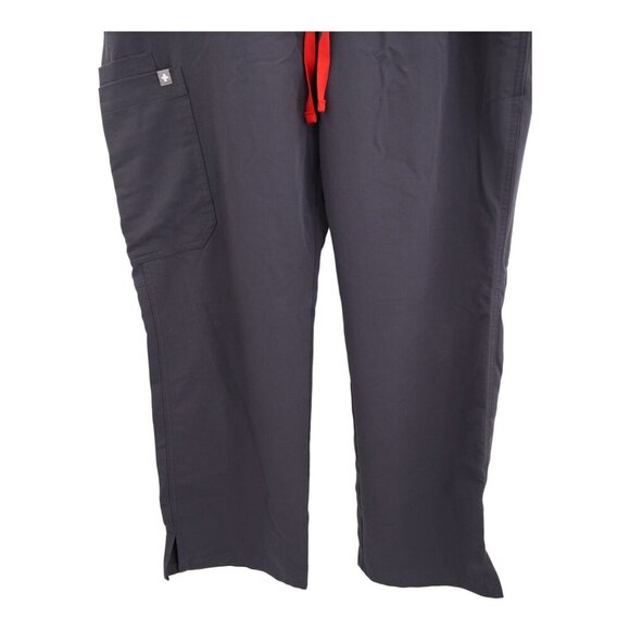 Figs Scrub Pants Kade Cargo Bottoms Utility Nursing Medical Large Petite Gray - Picture 4 of 8